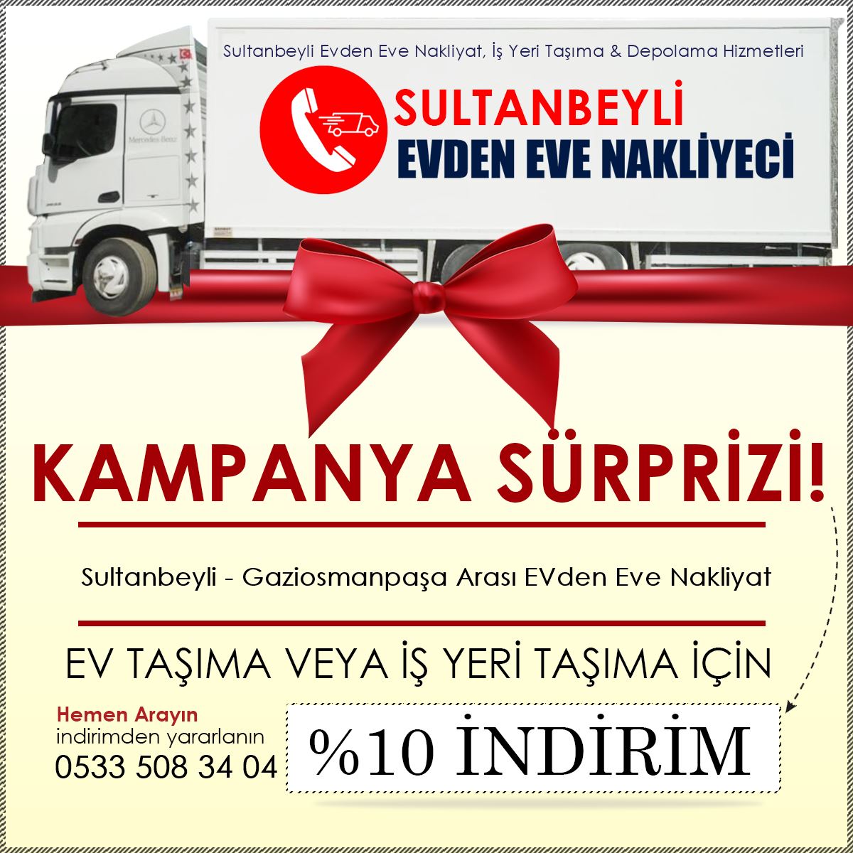 Sultanbeyli - Gaziosmanpaşa Arası EVden Eve Nakliyat